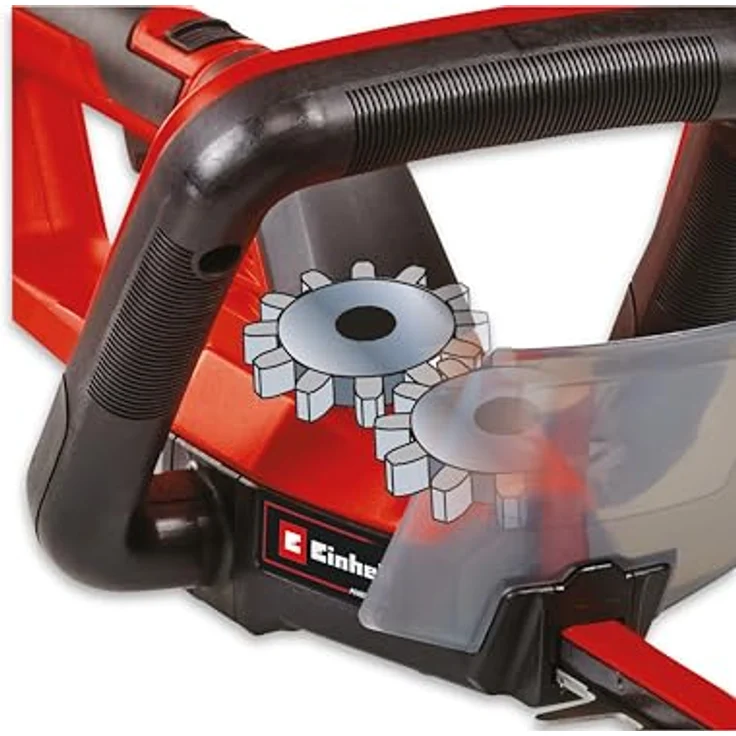 Einhell Akku-Heckenschere GC-CH 18/50 Li Kit (1x), Klein und handlich, lasergeschnittene Stahlmesser, 18V, grün – Bild 6