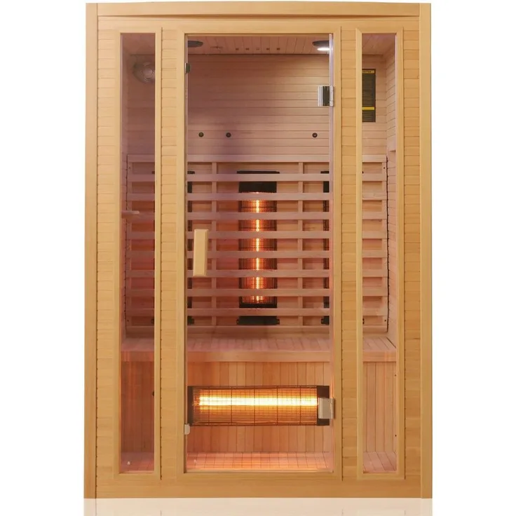 TroniTechnik Infrarotkabine MANILA 130 Wärmekabine, 5 Vollspektrumstrahler, BxTxH: 100 x 100 x 190 cm, Farblichttherapie, Ionisator, Ozondesinfektion, Aromatherapie, Multimedia, USB & Bluetooth