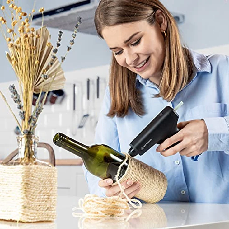 Wiha zai Hause Akku Heißklebepistole Klebepistole 4 V 4 Ah ( DHT0003 ) + 7x Klebestick – Bild 5