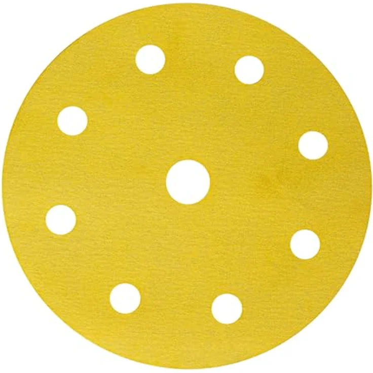 STIER Schleifscheiben Universal D125 / P120 / 8-Loch / 50 Stk., Schleifpapier, Exzenterschleifpapier, Exzenterschleifscheiben, 125mm, Korundkorn, 50 Stück, made in Germany – Bild 1