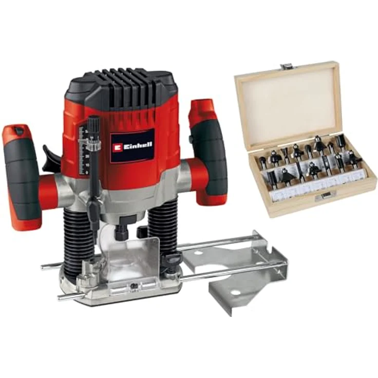 Einhell Oberfräse TC-RO 1155 Kit (1100 Watt, Drehzahlregulierung, inkl. Zubehör & diverse Fräser) – Bild 1