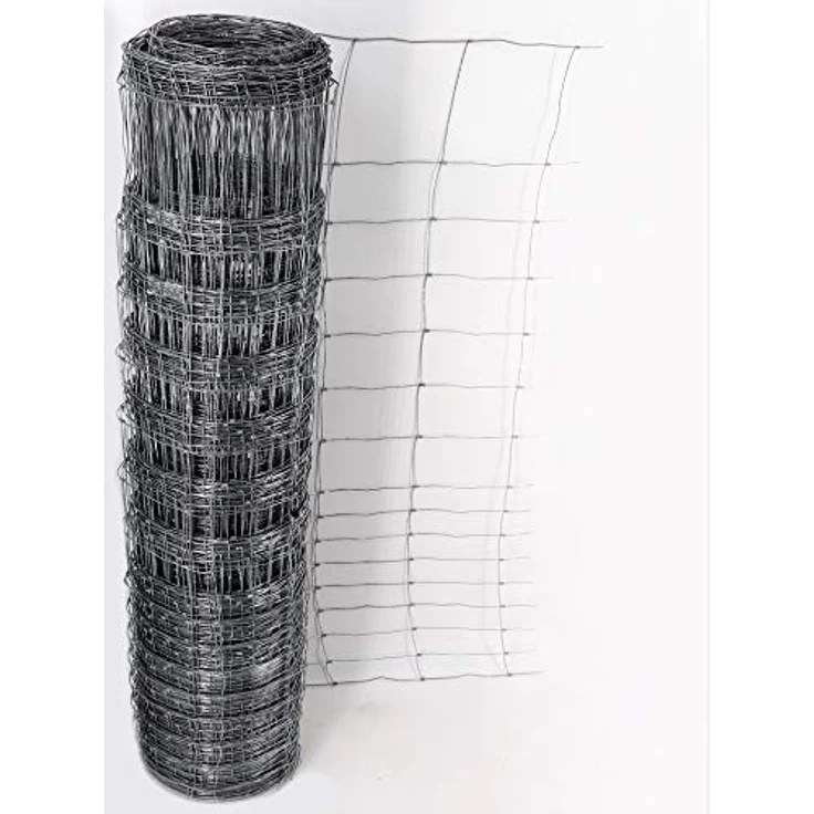 Aquagart Wildzaun-Set Komplettpaket I 50 m Forstzaun 150 cm hoch mit verzinkten Z-Profil Zaunpfosten, Spanndraht und Drahtspanner, wetterfest und rostfrei, einfache Montage – Bild 3