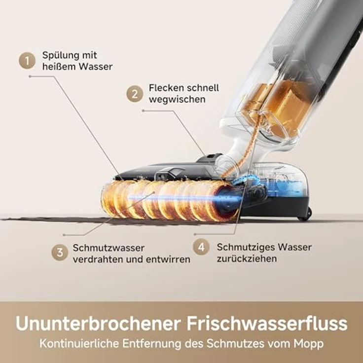 MOVA X4 Pro Nass-Trocken-Sauger, 20.000Pa Saugkraft, KI-gesteuerte Reinigung, 180°-Design – Bild 10