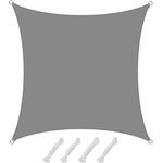 AMANKA 98% UV Schutz: Sonnensegel 4x4 Wasserdicht - Sonnensegel für die Terrasse Segeltuch Sonnenschutz Schattenspender Garten Sonnenschutz Sonnensegel Outdoor Sonnensegel Balkon Segel für Terrasse
