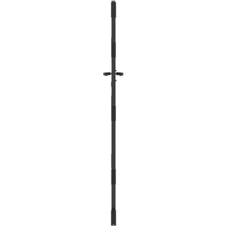 vidaXL Gartentor Schwarz, 105 x 175 cm, Pulverbeschichteter Stahl, Moderne Laserschneide-Design, Rostbeständig, Einfache Montage – Bild 5
