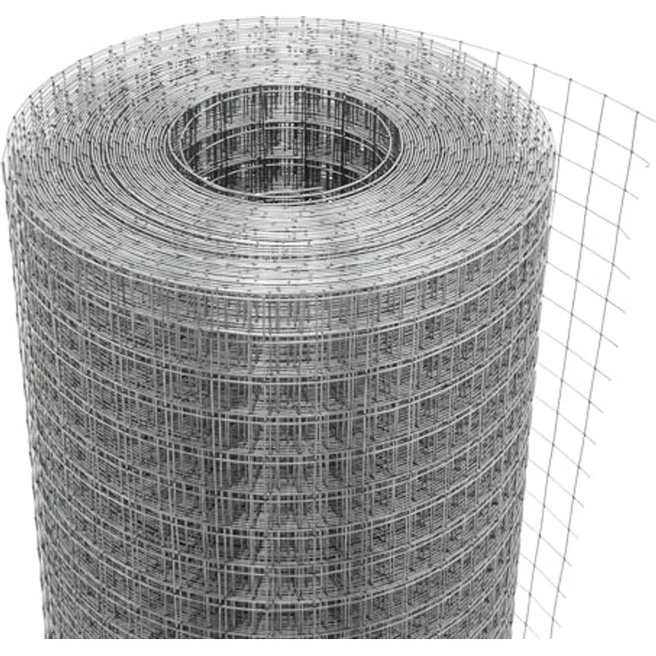 ECD Germany Volierendraht Drahtgitter 12x12mm, 1m x 25m, silbern verzinkter Stahl, 0,7mm dick, witterungsbeständig, punktgeschweißt, vielseitig einsetzbar – Bild 3