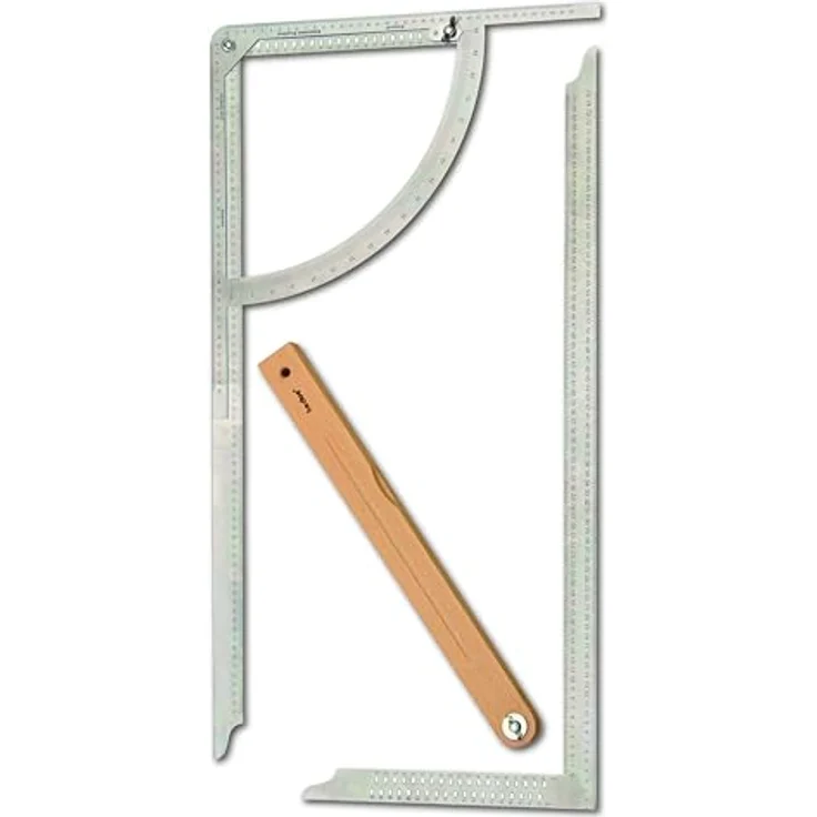 Hedue Anreißgerät Set Alpha Classic 500mm Buchenholzschmiege VA... – Bild 2