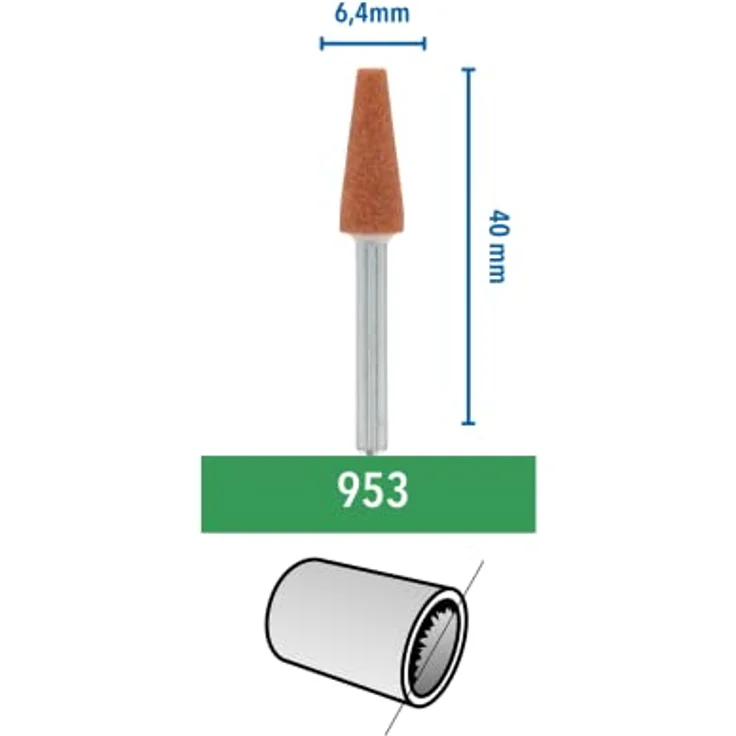 Dremel Schleifstein 953 Arbeits-Ø: 6,4 mm, - Preisvergleich – Bild 2