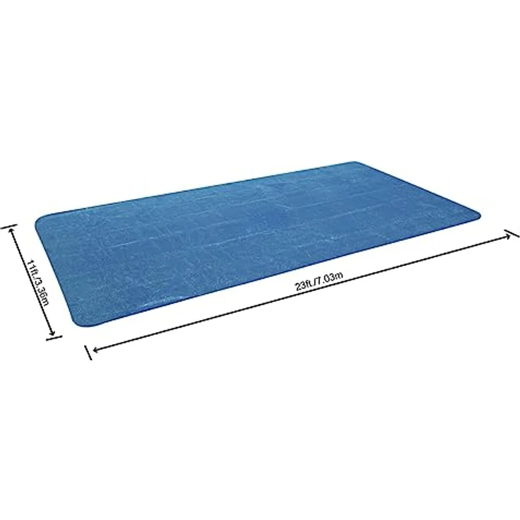 Bestway Flowclear Solarabdeckplane 703 x 336 cm, für eckige 640 x 274 cm und 732 x 366 cm Power Steel Pools, blau – Bild 4