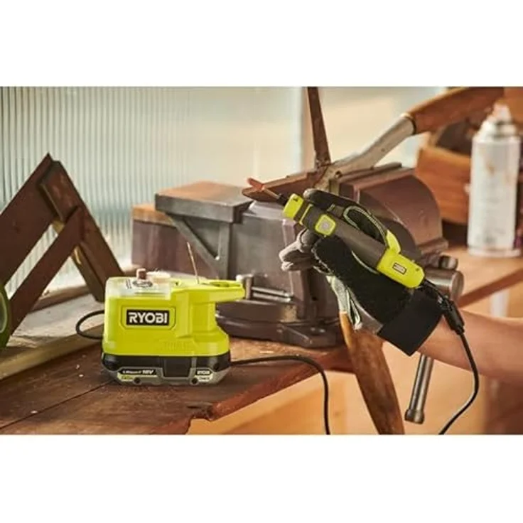 Ryobi ONE+ Akku-Rotationswerkzeug RRT18-0, 18Volt Geradschleifer, grün-schwarz – Bild 6