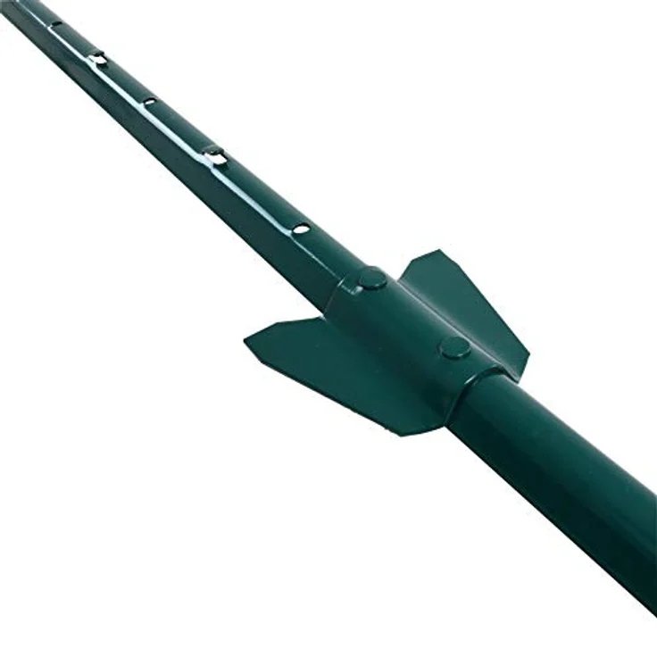 ESTEXO Zaunpfosten 107 cm, 20er Set Zaunanker aus verzinktem Stahl, Grün RAL 6005 – Bild 7
