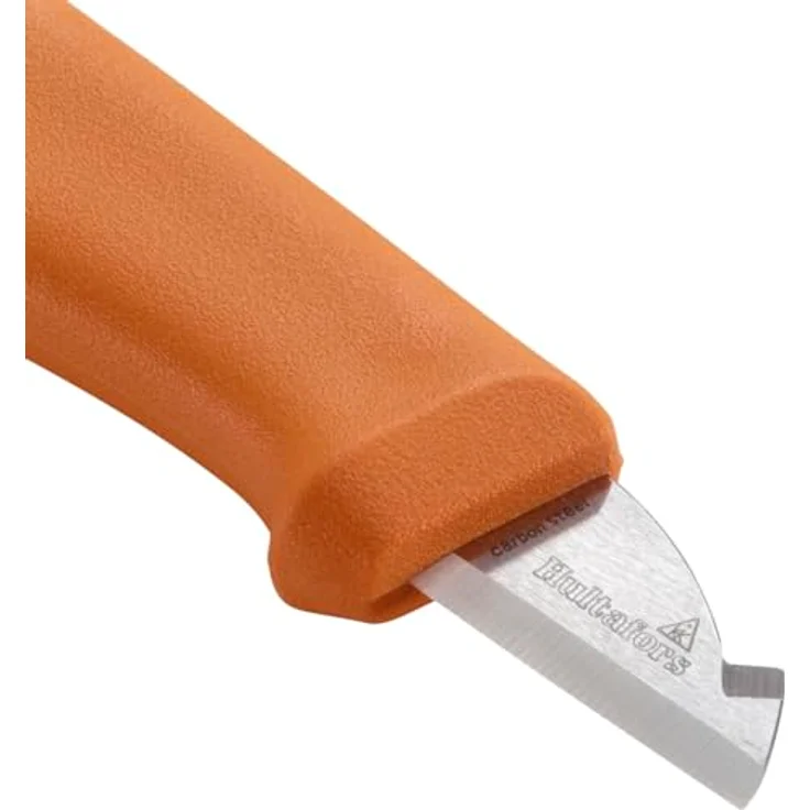 Hultafors Elektrikermesser ELK, Abisoliermesser aus japanischem Kohlenstoffstahl, beidseitiger Griff für Links- & Rechtshänder, 58-60 HRC, 1,5 mm dick – Bild 4