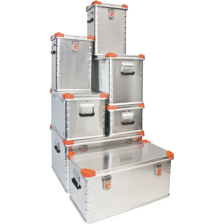 Zarges Werkzeugkoffer Eurobox, Aluminium-Legierung, inkl. eingeschäumte Deckeldichtung, orange