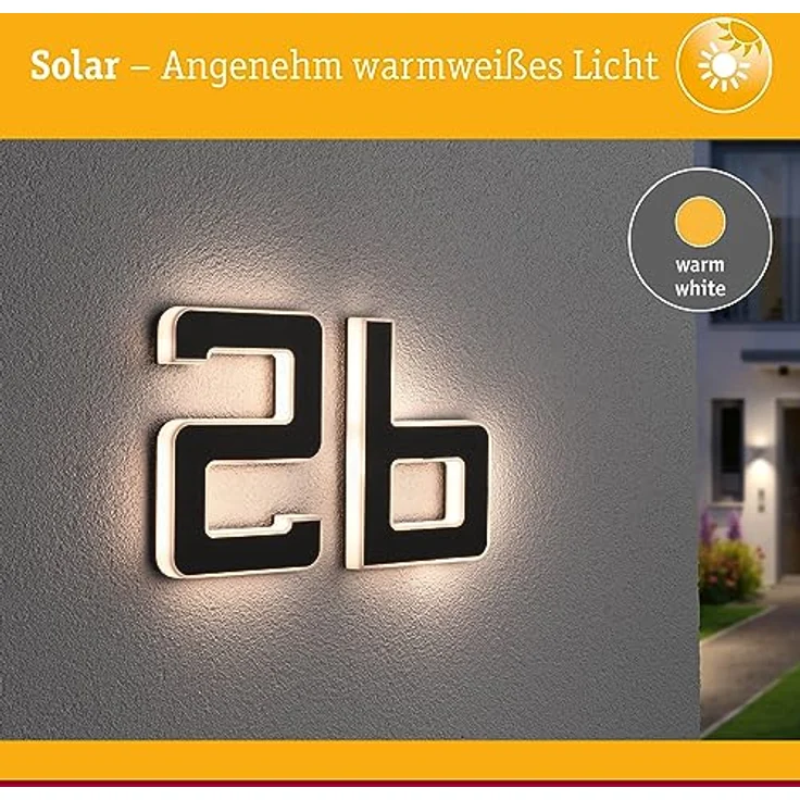 Paulmann Outdoor Solar Hausnummer Buchstabe B – Bild 4