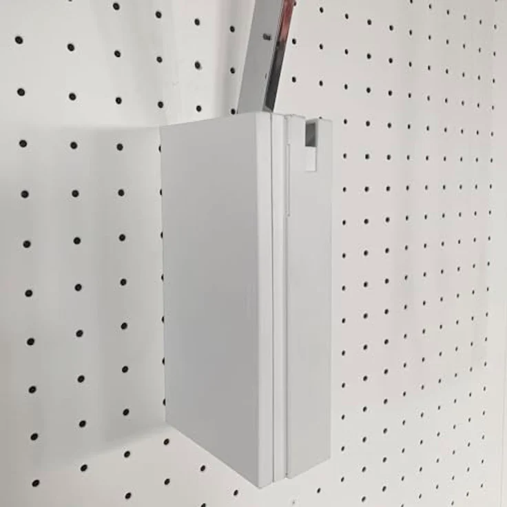Servetto Wandhalterung für Kleiderlift T3, platzsparende Halterung aus weißem Kunststoff für begehbaren Kleiderschrank – Bild 4