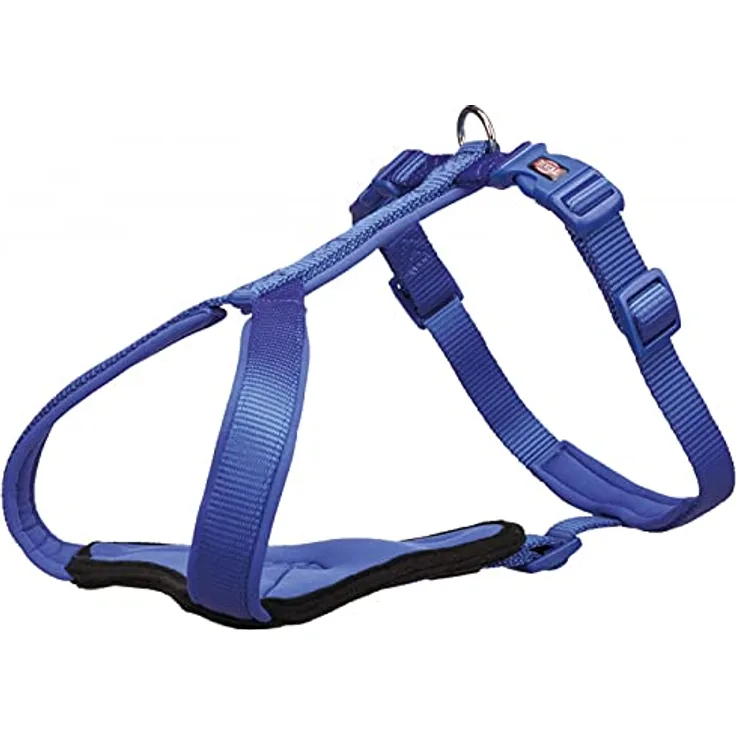 Trixie 1998702 Y-Geschirr Premium, 70-85 cm/25 mm, Kobaltblau, L