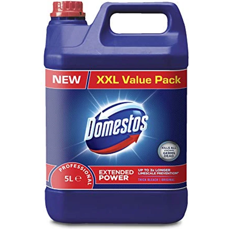 Domestos Professional 100866809 Original Hygienereiniger mit Aktivchlor für Reinigung, Bleiche, bakterizid und fungizid, 5 L – Bild 3