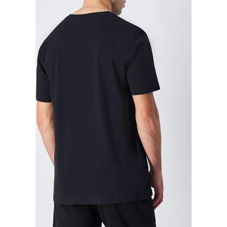 Champion T-Shirt Casual, Herren, Figurbetont, 100% Baumwolle, Schwarz, 2er-Pack (L) – Bild 3