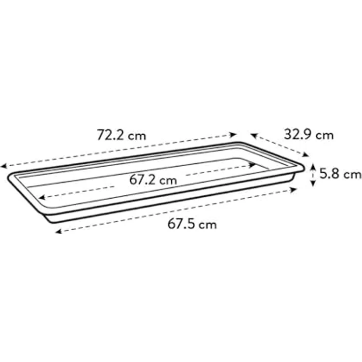 Elho green basics Garten xxl Untersetzer 80cm - mild tonrot – Bild 3