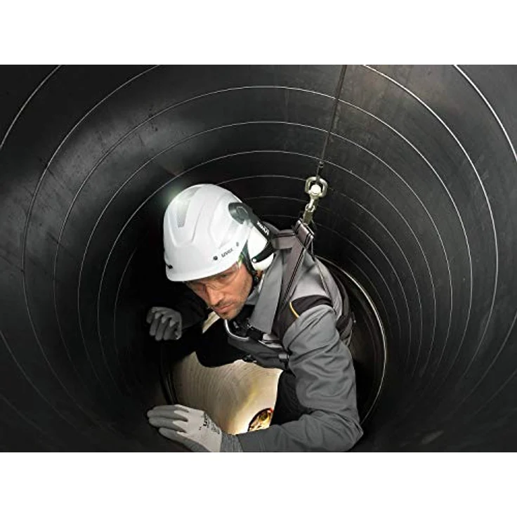 Uvex Pheos Alpine Schutzhelm - Belüfteter Arbeitshelm für die Baustelle - Weiß Weiß – Bild 4