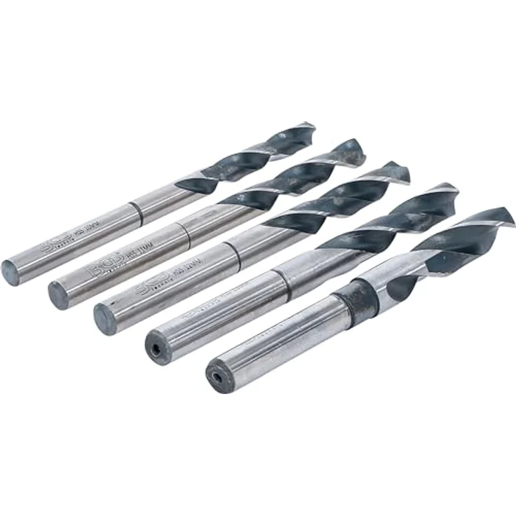 BGS HSS-Bohrer-Satz 5-tlg. mit Größen 10-11, 12-13, 15 mm, geeignet für Aluminium, Stahl, Kunststoff und Holz – Bild 2