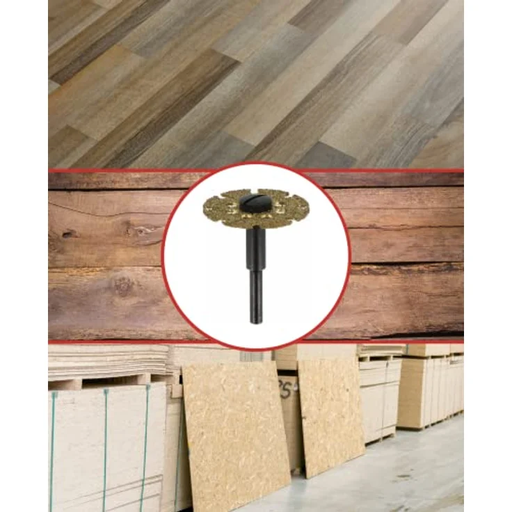 Dremel 542 Trenn- und Formscheibe Zubehörsatz (für Multifunktionswerkzeug mit 1 Trennscheibe (karbidbeschichtet) 25,4mm zum Schneiden und Fräsen verschiedener Holzarten wie Hart und Weichholz) – Bild 3