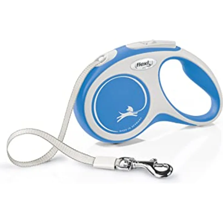 Kerbl Flexi Leine New Comfort Gurt Rollleine, Hundführleine Hundeleine, blau, 15 kg