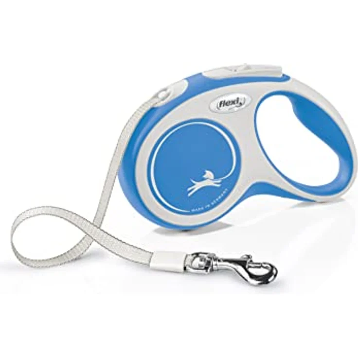 Kerbl Flexi Leine New Comfort Gurt Rollleine, Hundführleine Hundeleine, blau, 15 kg – Bild 1