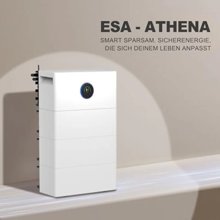 enjoy solar® GoodWe ESA Athena Serie GW0.8/3.8 – Balkonkraftwerk Speicher mit 3,84 kWh, 1 Hauptspeicher + 1 Zusatz-Batterie, Off-Grid-Ausgang bis 1500W, 0% MwSt. – Bild 2