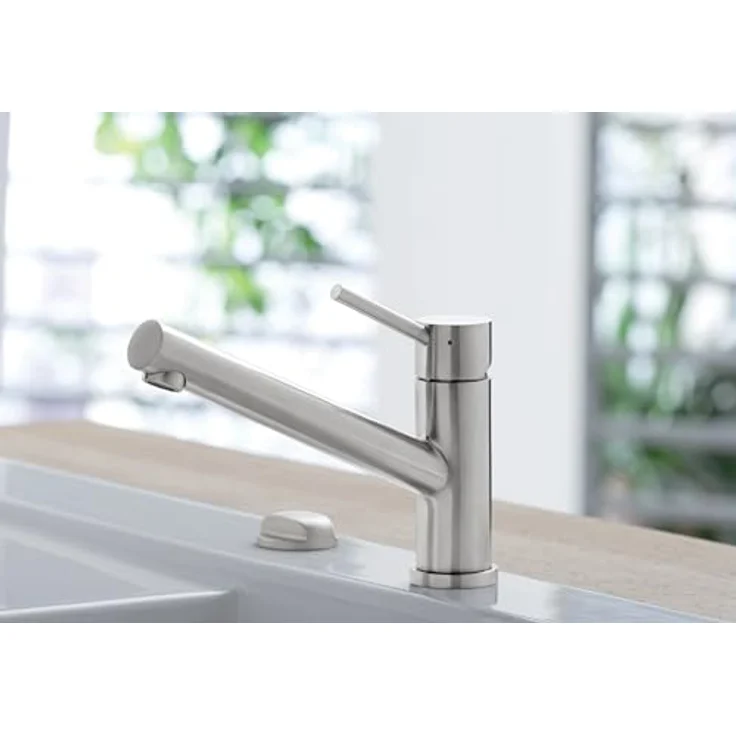 Villeroy & Boch Como Einhand-Spültischbatterie Hochdruck, Edelstahl massiv, 360° Schwenkbereich, 15,3 l/Min Durchflussmenge – Bild 8