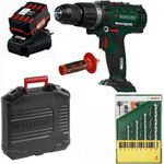 PARKSIDE® 20V Schlagbohrschrauber PSBSA 20-Li C3 Akku 4 Ah+ Bohrer Set, kraftvoller Motor, LED-Arbeitsleuchte, inkl. 7 Metall- und Holzbohrer