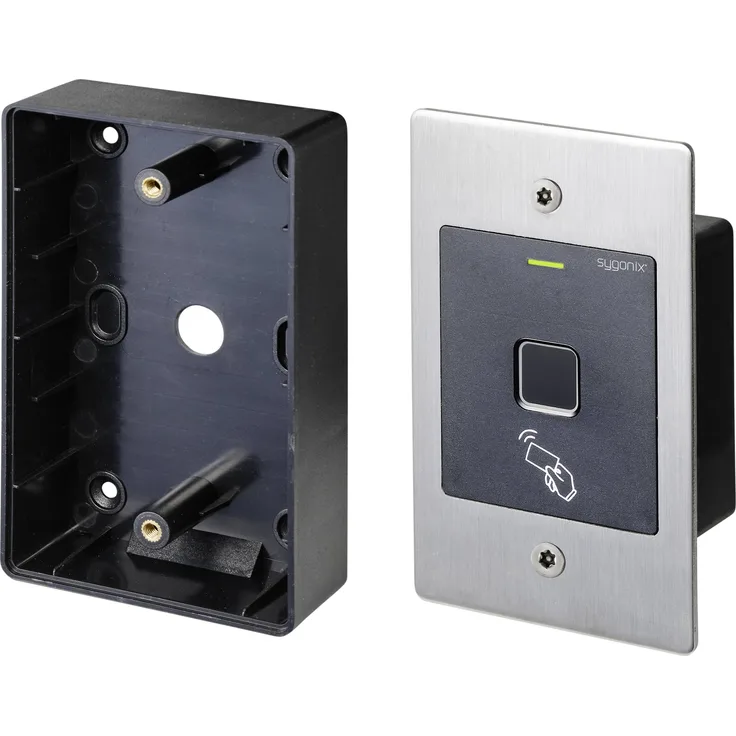 Sygonix SY-4760958 Fingerprint/RFID Zugangssystem Unterputz 12 V/DC, 18 V/DC IP66
