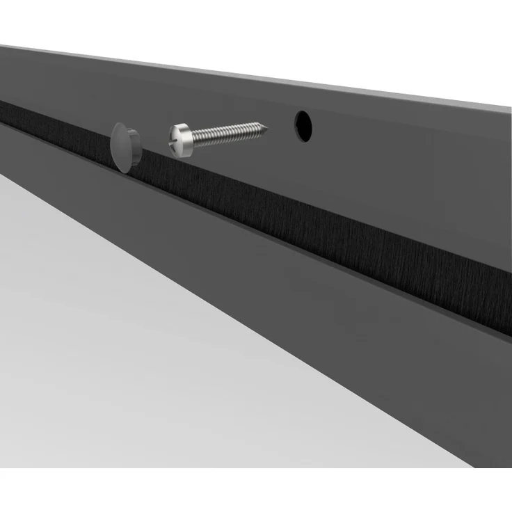Windhager Fliegenschutz-Pendeltür 100 x 210 cm - Aluminium anthrazit – Bild 4