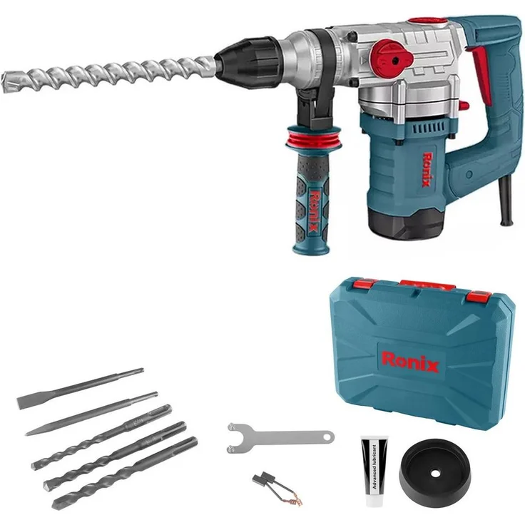 Ronix Bohrhammer 2708, 1100 W, 28 mm, SDS-Plus, 4,5 J, ergonomisches Design, 4,8 kg