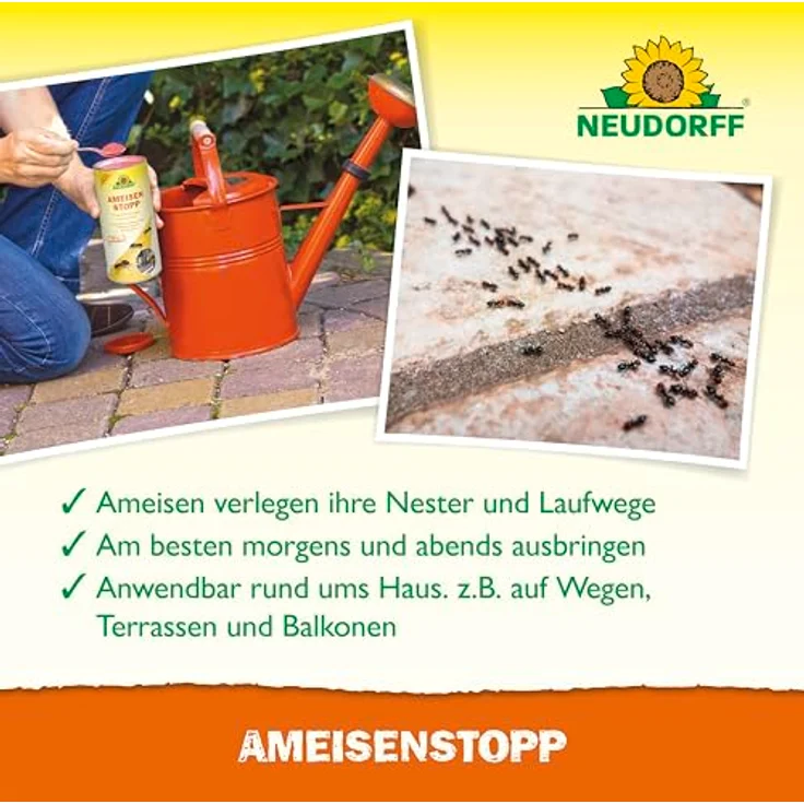 Neudorff AmeisenStopp – Effektives Ameisenstreumittel, insektizidfrei, 200 g, Weiß – Bild 4