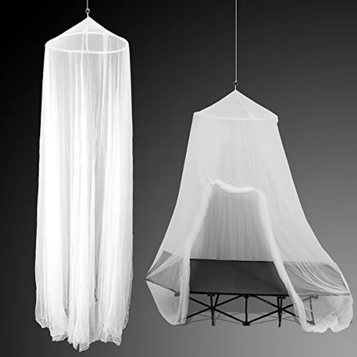 AMANKA Moskitonetz XXL, 2,5x12m Insektenschutz mit 180 MESH, reißfest und atmungsaktiv, für drinnen und draußen – Bild 9