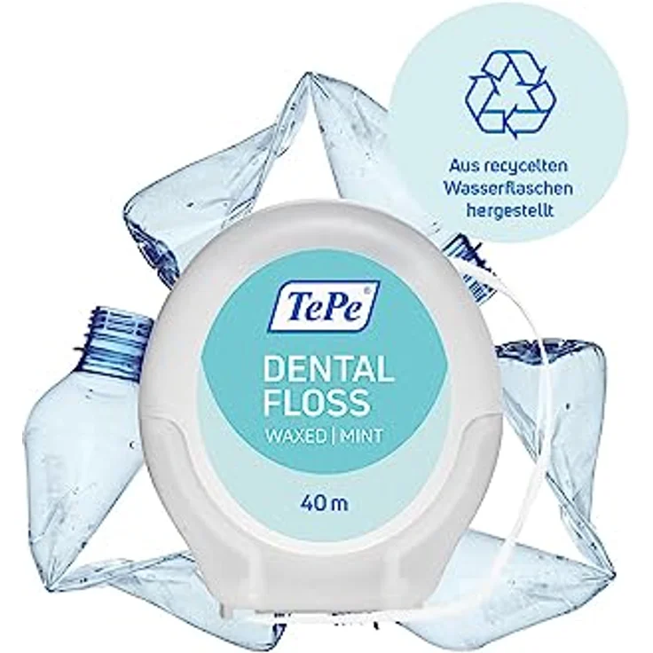 TePe Dental Floss, PFAS-freie Zahnseide mit pflanzlichem Wachs und Avocadoöl, weich und effizient für enge Zahnzwischenräume, 40 m – Bild 2