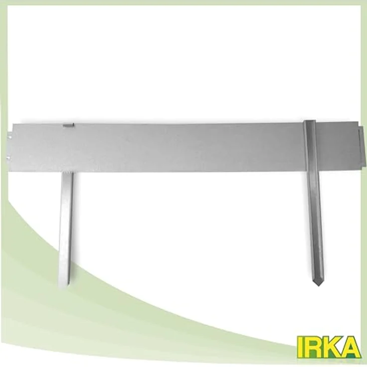 IRKA 1015 Erdanker für Rasenkante, Aluminium-Zink, 450 x 50 x 12 mm, witterungsbeständige Beeteinfassung – Bild 3