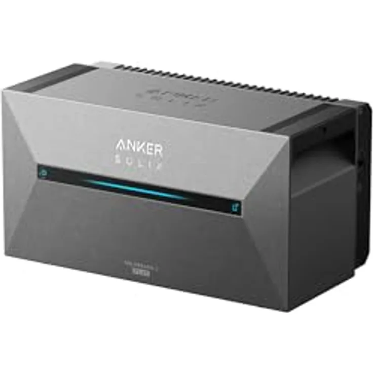 Anker Solix Solarbank 2 E1600 Plus, 1,6 kWh Solarspeicher, erweiterbar bis 9,6 kWh, IP65, für Balkonkraftwerke