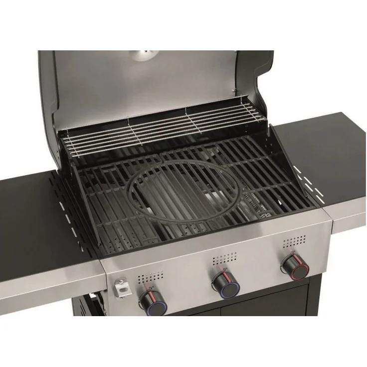 Tepro Gasgrill Keansburg 3 SE, 3-Brenner, Gussrost, abklappbare Seitenablagen – Bild 3