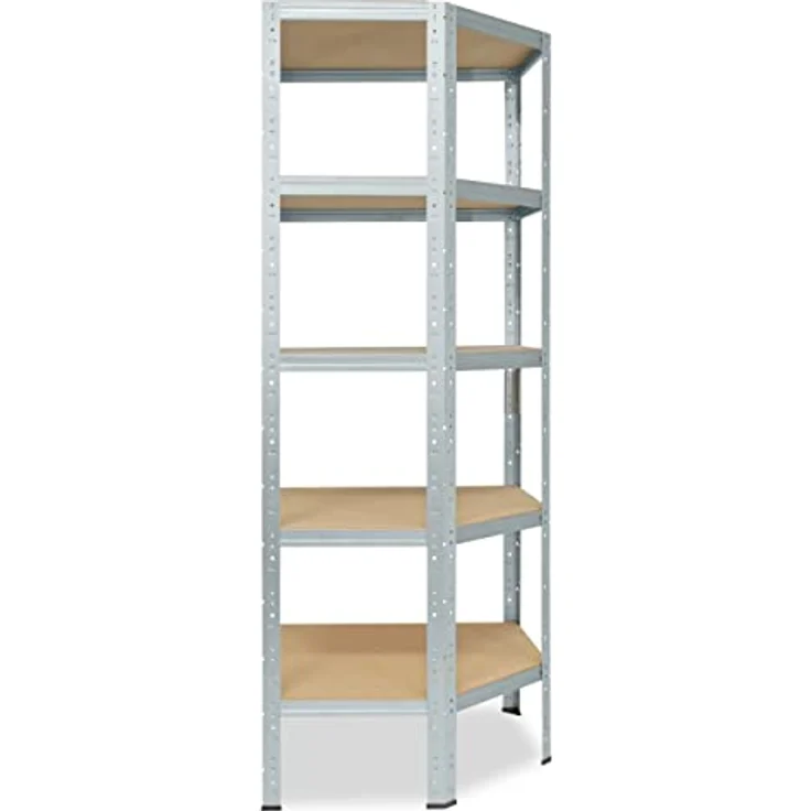 HOME Eckregal 180x70x40 cm verzinkt mit 5 Böden - Steckregal für unsere 40 Tiefen - Shelfplaza – Bild 4