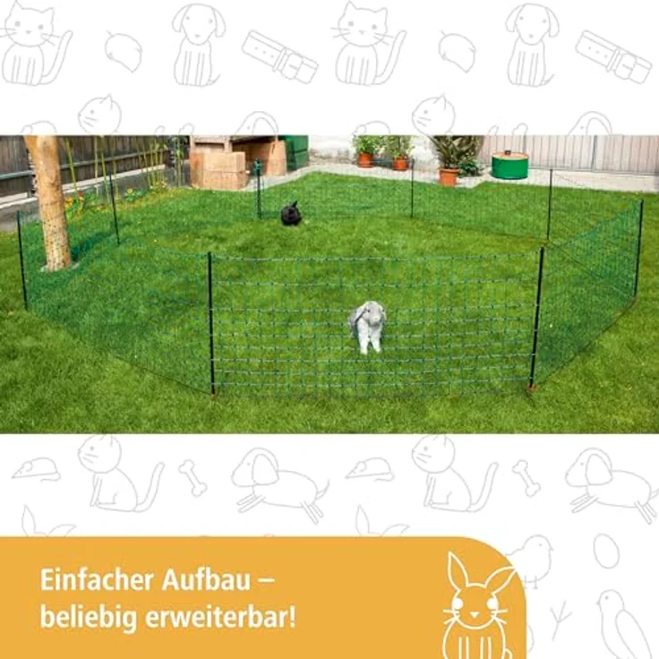 Kaninchen Netz, 12 m lang, 65 cm hoch - für höchste Hütesicherheit – Bild 3