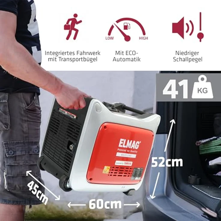 ELMAG Inverter Stromerzeuger SEBSS 3000Wi – Bild 5
