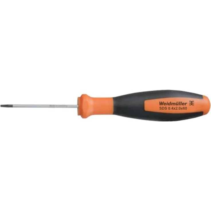Weidmüller SDS 0.4X2.0X60, Schlitz-Schraubendreher mit 2mm Klingenbreite und 60mm Klingenlänge – Bild 1
