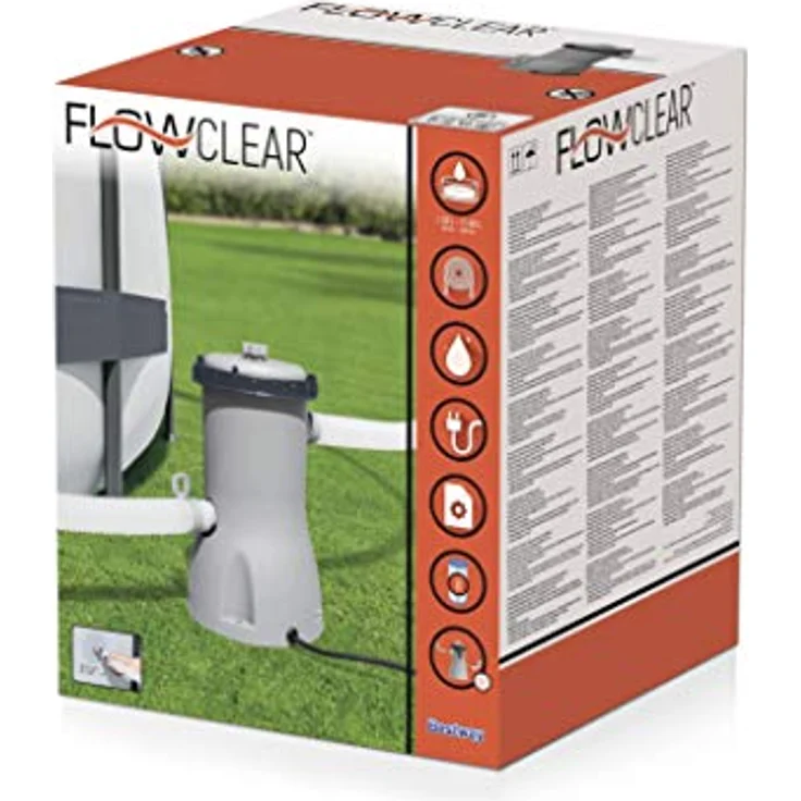 Bestway Flowclear Poolpumpen, grau – Bild 3
