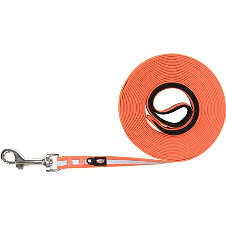 TRIXIE Easy Life Schleppleine, Reflektierend, M–XL: 10 M/17 Mm, Orange - 207323 – Bild 1
