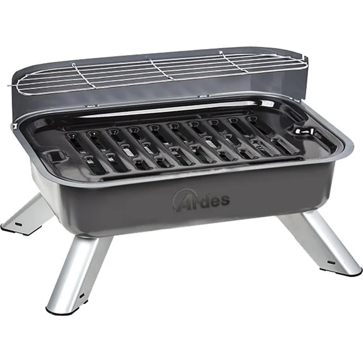 Poly Pool ARBBQ01 Elektrogrill, 2 kW mit 44 x 29 cm emailliertem Grill, Edelstahl-Heizspirale und abnehmbarer Fettauffangschale – Bild 1