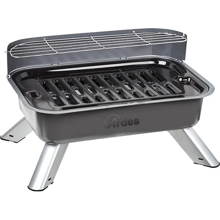 Poly Pool ARBBQ01 Elektrogrill, 2 kW mit 44 x 29 cm emailliertem Grill, Edelstahl-Heizspirale und abnehmbarer Fettauffangschale