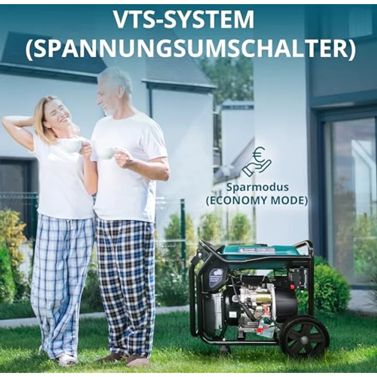 Könner & Söhnen Inverter-Stromerzeuger KS 8100iE 1/3 ATSR, max. Leistung 8,5 kW, einphasig und dreiphasig, mit ATS-Anschluss, elektrisch startend – Bild 5