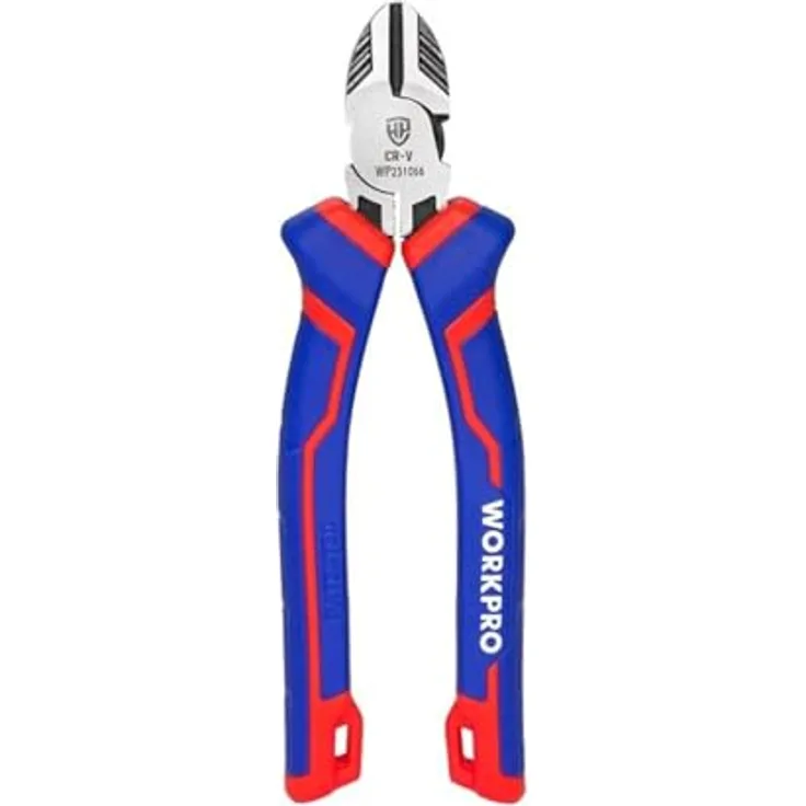 WORKPRO Seitliche Crv-Schneidzange, 180 mm, ergonomischer Griff